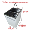 03 gabinete mdf tanque com torneira inoxsul 30l