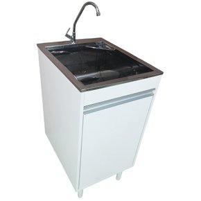 04 gabinete mdf tanque com torneira inoxsul 30l