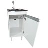 09 gabinete mdf tanque com torneira inoxsul 30l