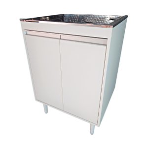 01 gabinete mdf tanque inoxsul 46l branco