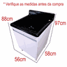 24 gabinete mdf tanque stilo fibra frontal 45l