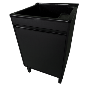 06 gabinete mdf black 54cm com tanque stilo fibra frontal 40l