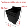 07 gabinete mdf black 54cm com tanque stilo fibra lateral 38l