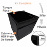 04 gabinete mdf black 54cm suspenso com tanque stilo fibra lateral 38l