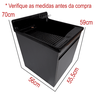 11 gabinete mdf chumbo 54cm suspenso com tanque stilo fibra lateral 38l