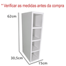01 nicho para garrafas adega de vinho 4 lugares 100 mdf 15cm entregue montado branco