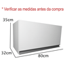 05 armario aereo basculante 80cm 100 mdf branco para cozinha lavanderia montado