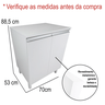 05 balcao multiuso branco 70cm amplo espaco em mdf para cozinha lavanderia