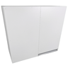 01 armario aereo mdf de canto branco 70cm