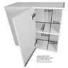 04 armario aereo mdf de canto branco 70cm