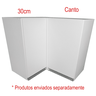 05 armario de canto mdf armario 30cm mdf branco esquerda