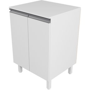 12 balcao multiuso 60 cm em mdf amplo espaco com puxador perfil preto