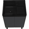 01 gabinete 56cm mdf de cor preto