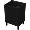 10 gabinete 56cm mdf de cor preto