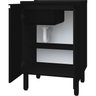 11 gabinete 56cm mdf de cor preto