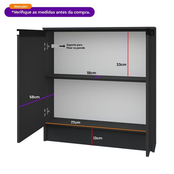 05 balcao multiuso despensa 80cm branco