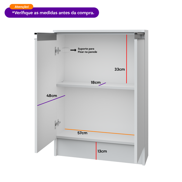 11 balcao multiuso despensa 60cm branco